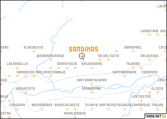 map of San Dimas
