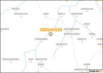 map of Sandimisso