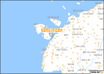 map of Sandingan