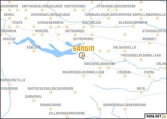 map of Sandín