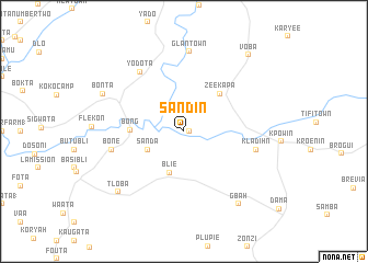 map of Sandin