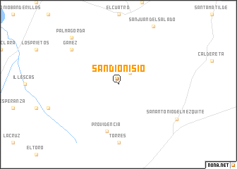 map of San Dionisio