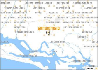 map of San Dionisio