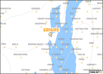map of Sandiré