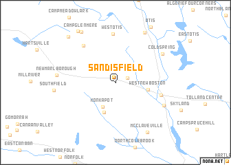 map of Sandisfield