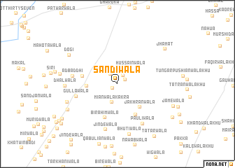 map of Sandiwāla