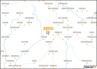 map of Sandi