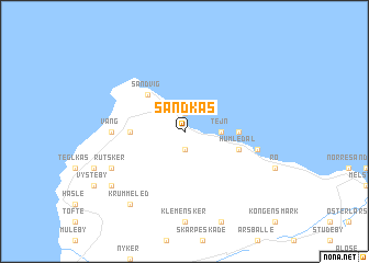 map of Sandkås