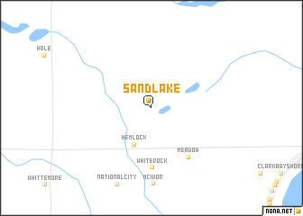 map of Sand Lake