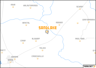 map of Sand Lake