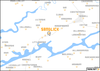 map of Sandlick