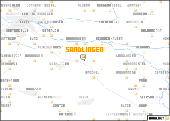 map of Sandlingen