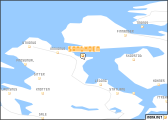 map of Sandmoen