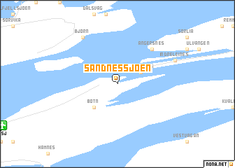 map of Sandnessjøen