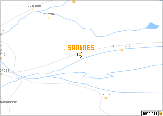 map of Sandnes