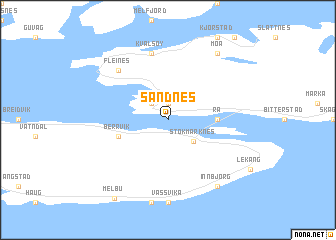 map of Sandnes