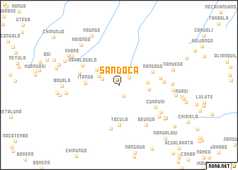 map of Sandoca