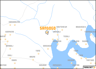 map of Sandogo