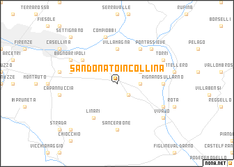 map of San Donato in Collina