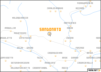 map of San Donato