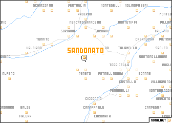 map of San Donato