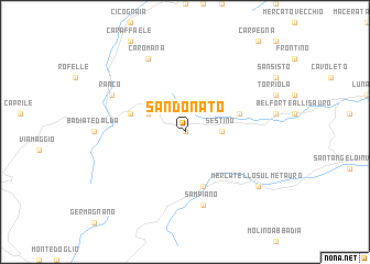 map of San Donato