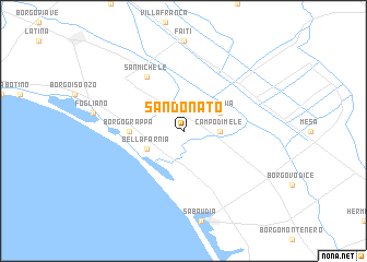 map of San Donato