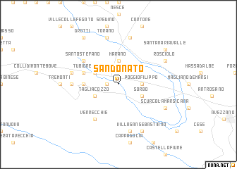 map of San Donato