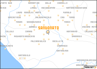 map of San Donato