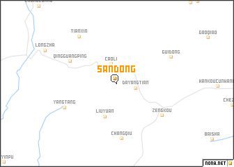 map of Sandong