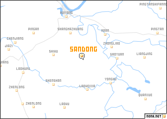 map of Sandong