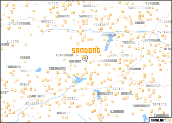 map of San-dong