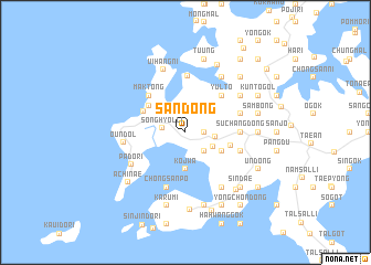 map of San-dong