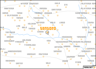 map of Sandoro