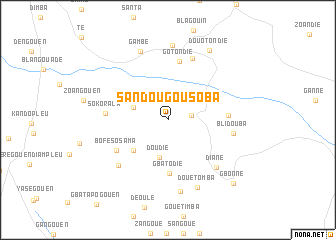 map of Sandougou Soba