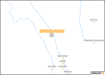 map of Sandoundou