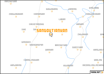 map of Sandoutianwan