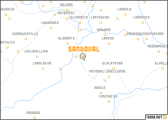 map of Sandoval