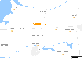 map of Sandoval