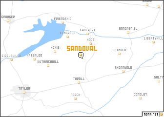 map of Sandoval