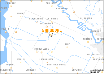 map of Sandoval