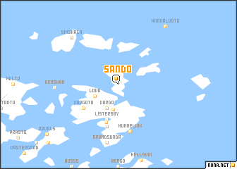 map of Sandö