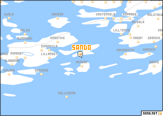 map of Sandö
