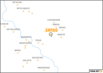 map of Sando