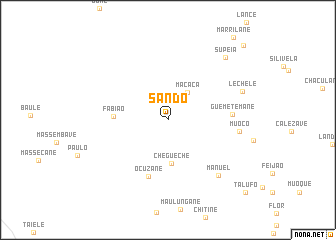 map of Sando