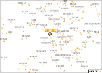 map of Sando