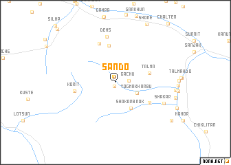 map of Sando