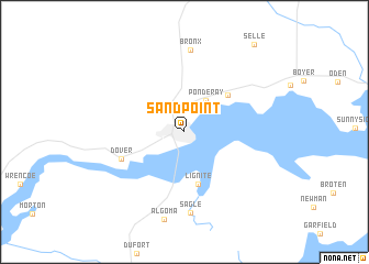 map of Sandpoint