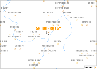 map of Sandrakatsy