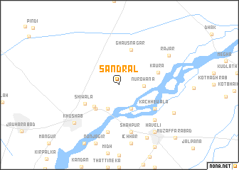 map of Sandrāl